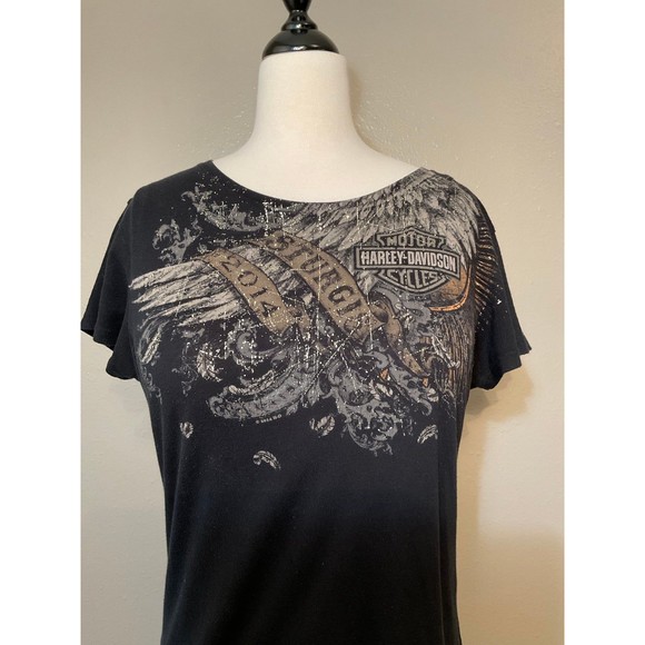 Women's Large Harley-Davidson T-Shirt Rapid City South Dakota - Picture 2 of 6